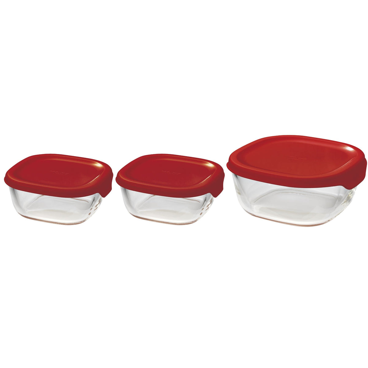 Hario Heat Resistant Glass Storage Container Set of 3 [White]