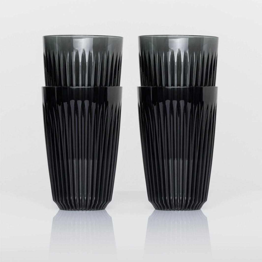 Huskee Renew 12oz Pack of 4 Coffee Cups [Smoke]