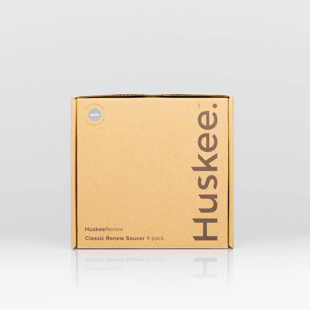 Huskee Renew Pack of 4 Universal Saucer [Smoke]