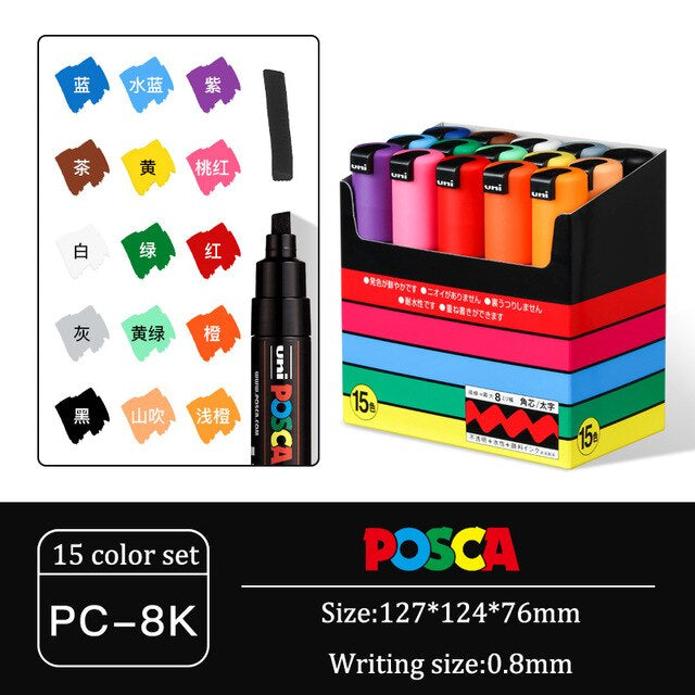 Uni Posca PC8K15C [Bold Tip 8mm]