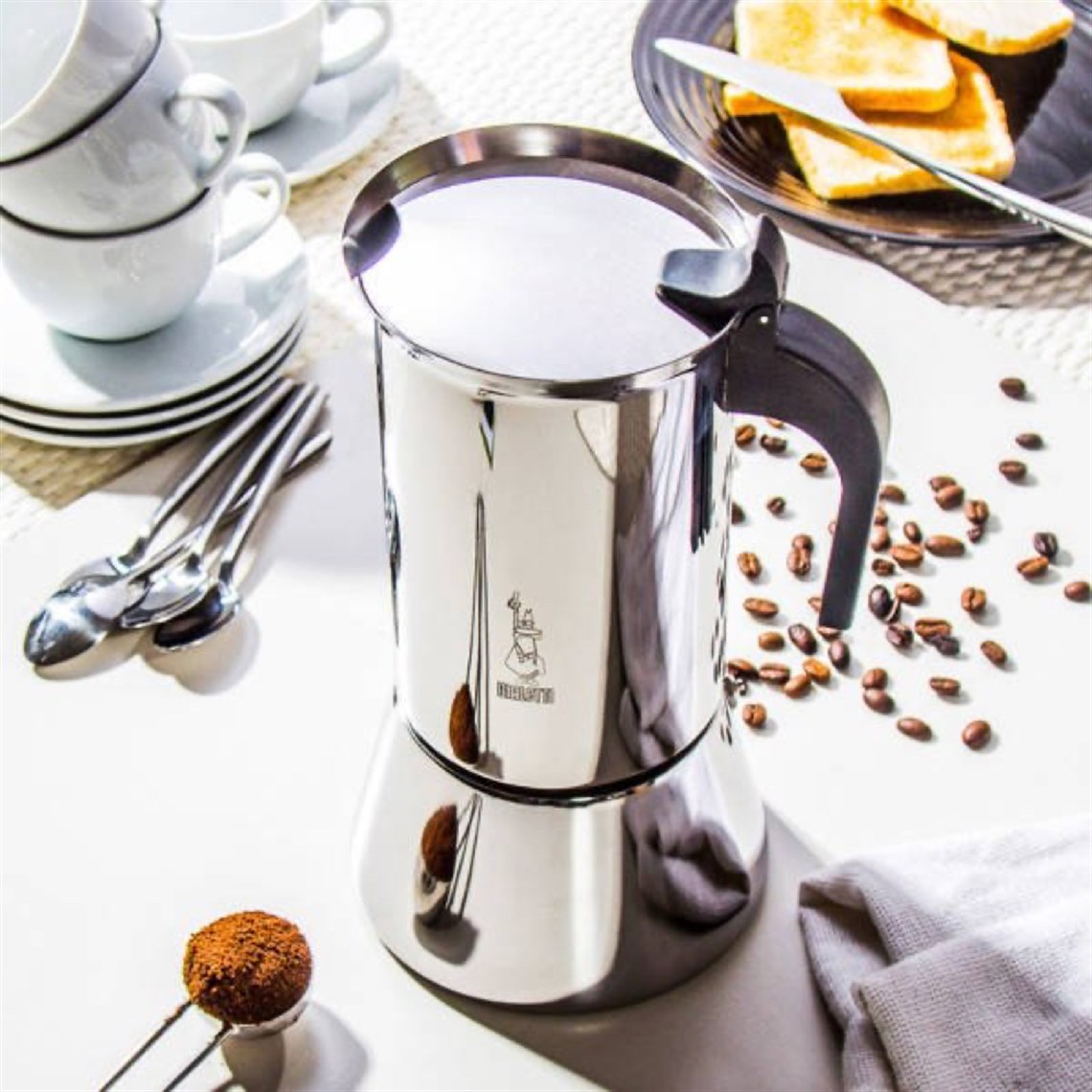 Bialetti Venus Induction 4/6/10 Espresso Cups Sliver