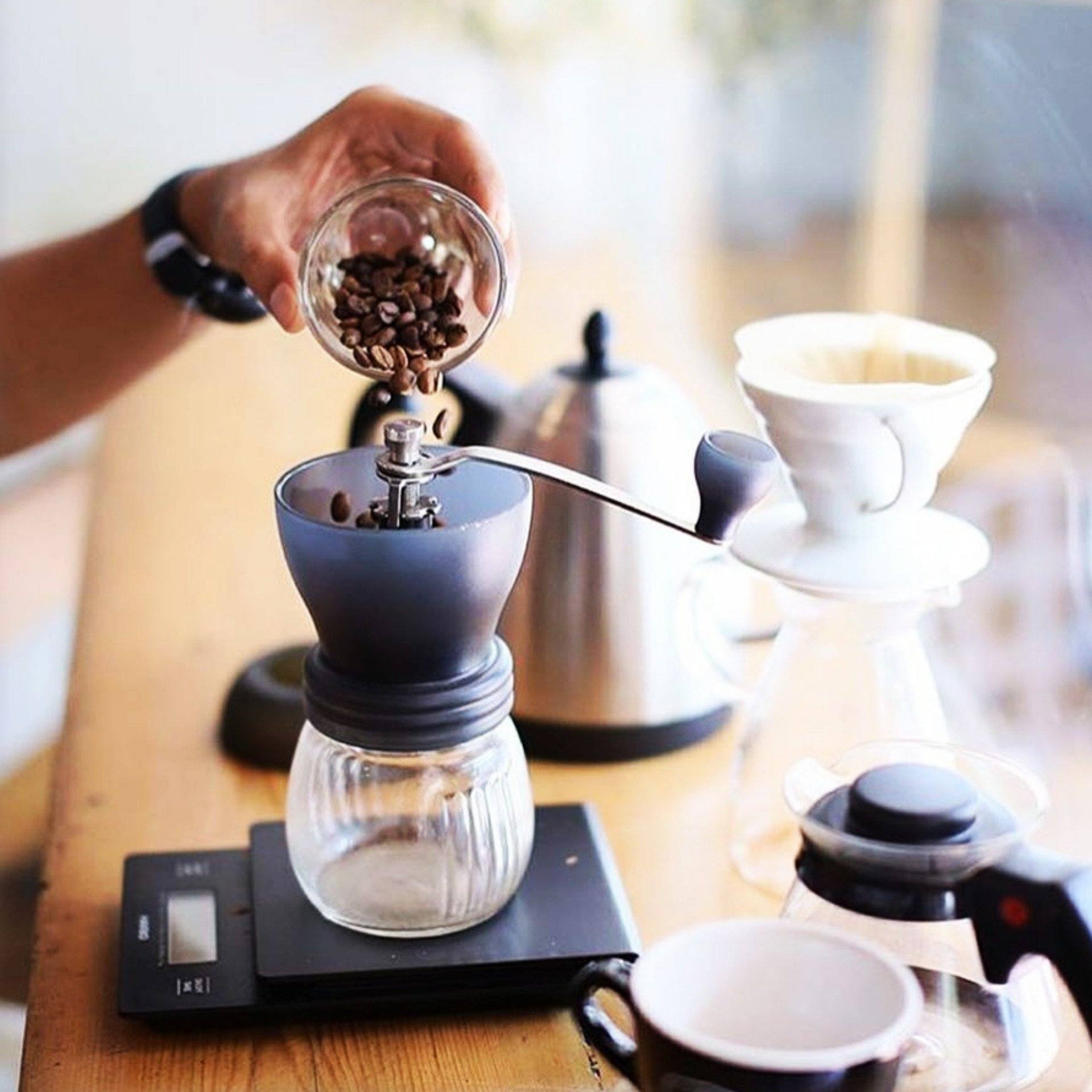 Hario Ceramic Coffee Mill Skerton Plus Hand Grinder