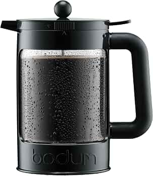 Bodum BEAN 冷萃咖啡机，51 盎司/1.5 升，白色/黑色