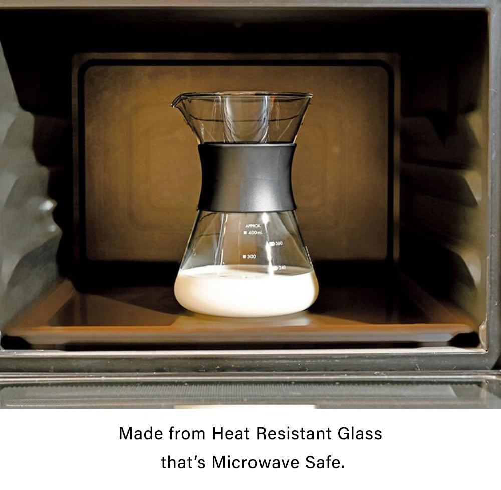 HARIO Easy Coffee Pot 1st Dripper Server Set - Coffee Ready in 40 Seconds Just Pour [400ml]