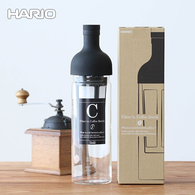 Hario Cold Brew Filter-in Coffee Bottle [Black/Brown/Mocha] 650ml