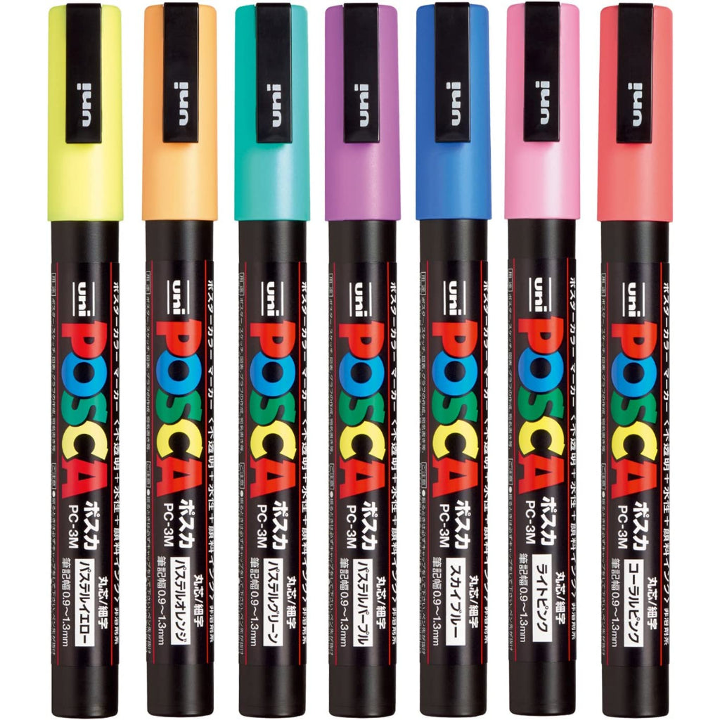 Uni Posca PC3M7C [Fine Tip 0.9 - 1.3mm]