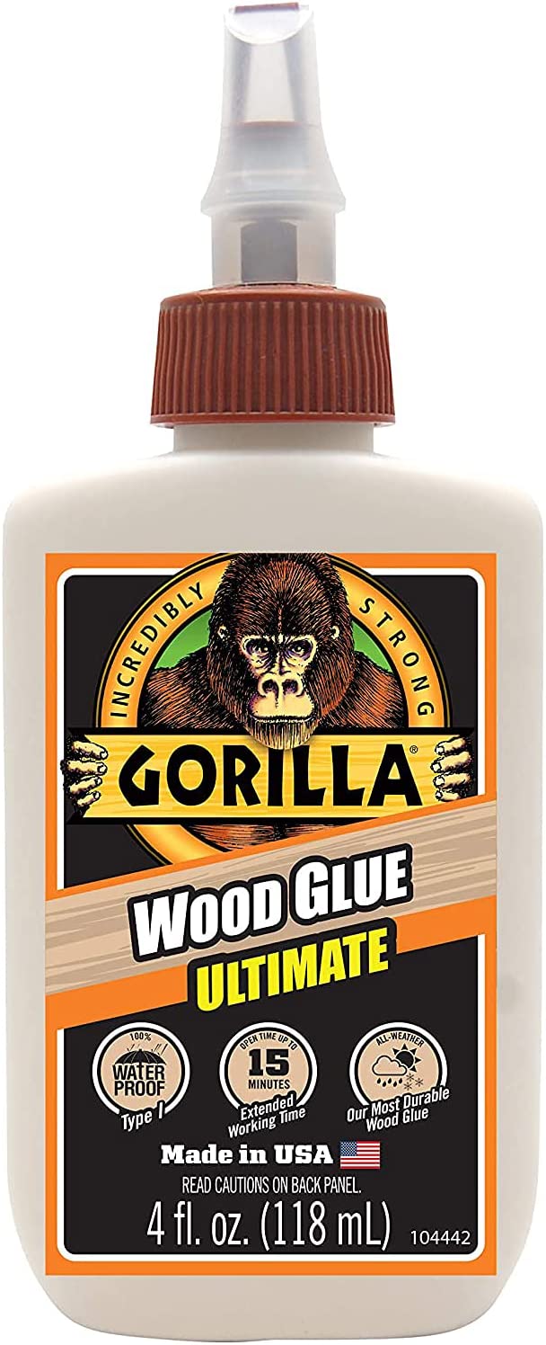 Gorilla Ultimate Wood Glue Bottle 4/8/18 oz