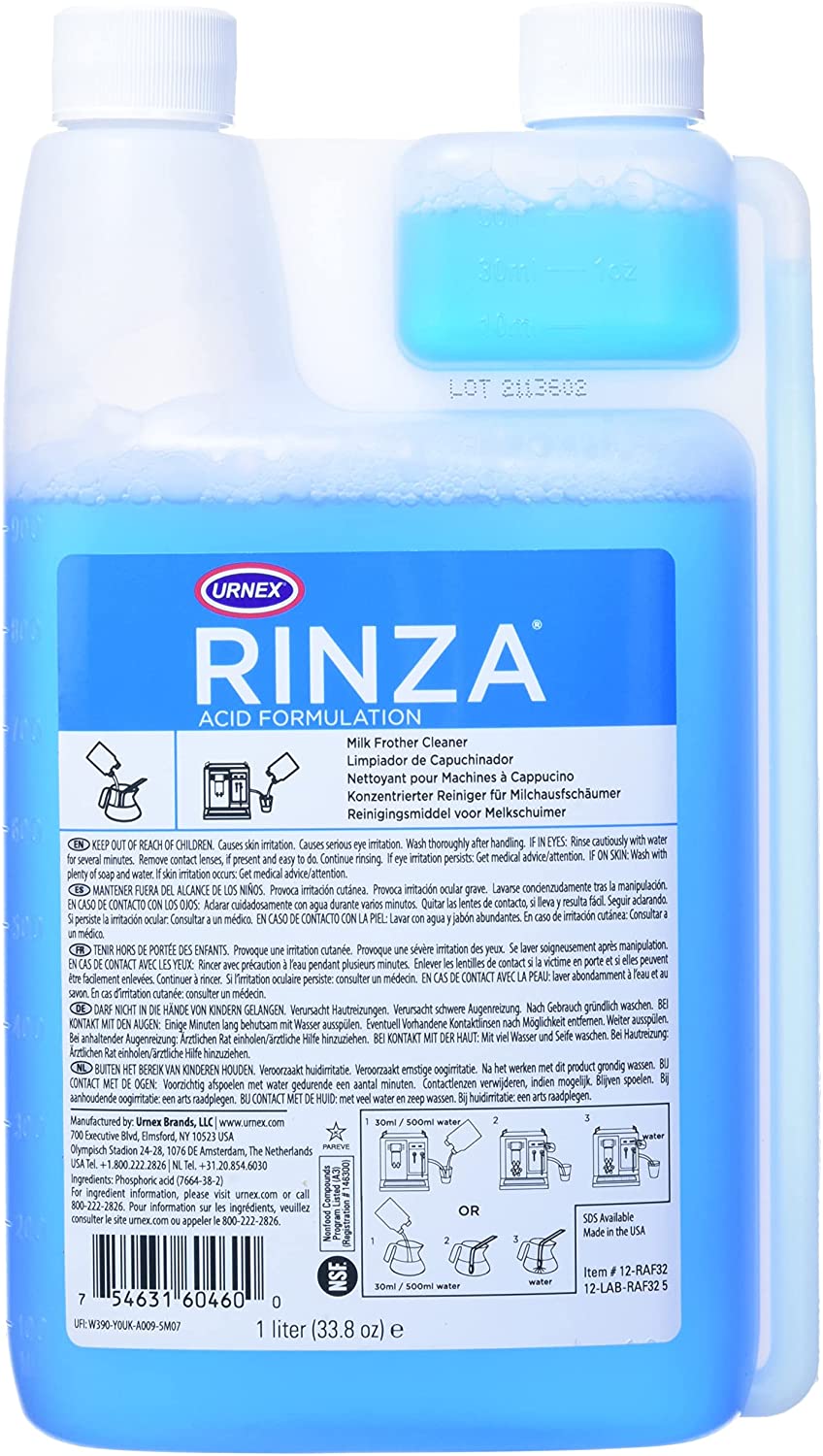 Urnex Coffee Machine Cleaners Rinza [1L]
