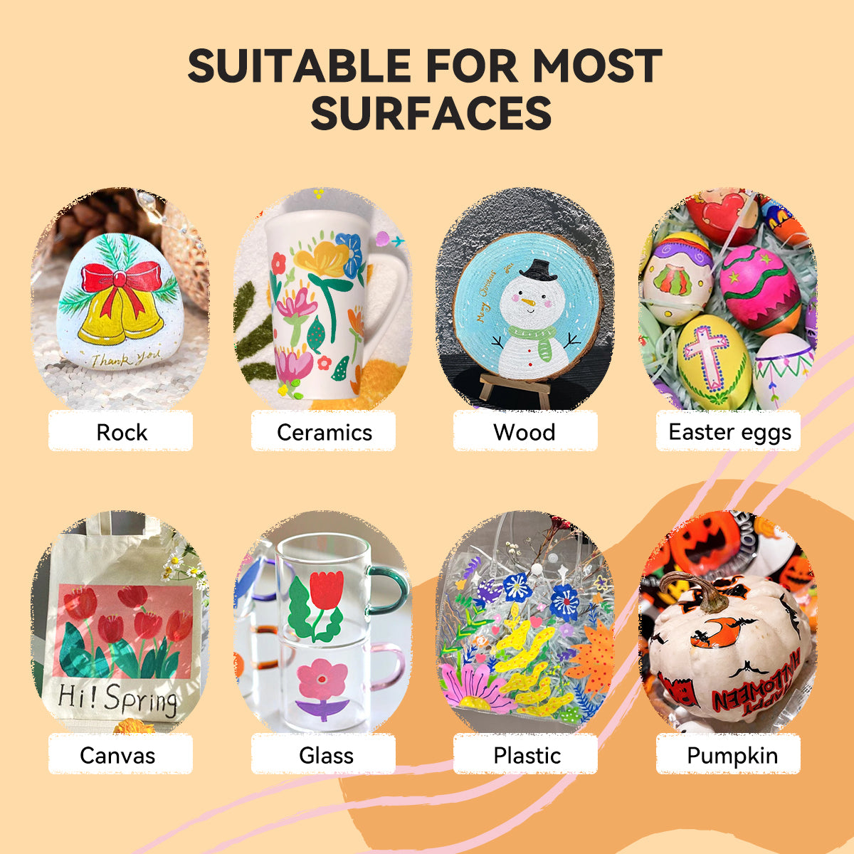 Arrtx 36 Colors Acrylic Brush Paint Pens