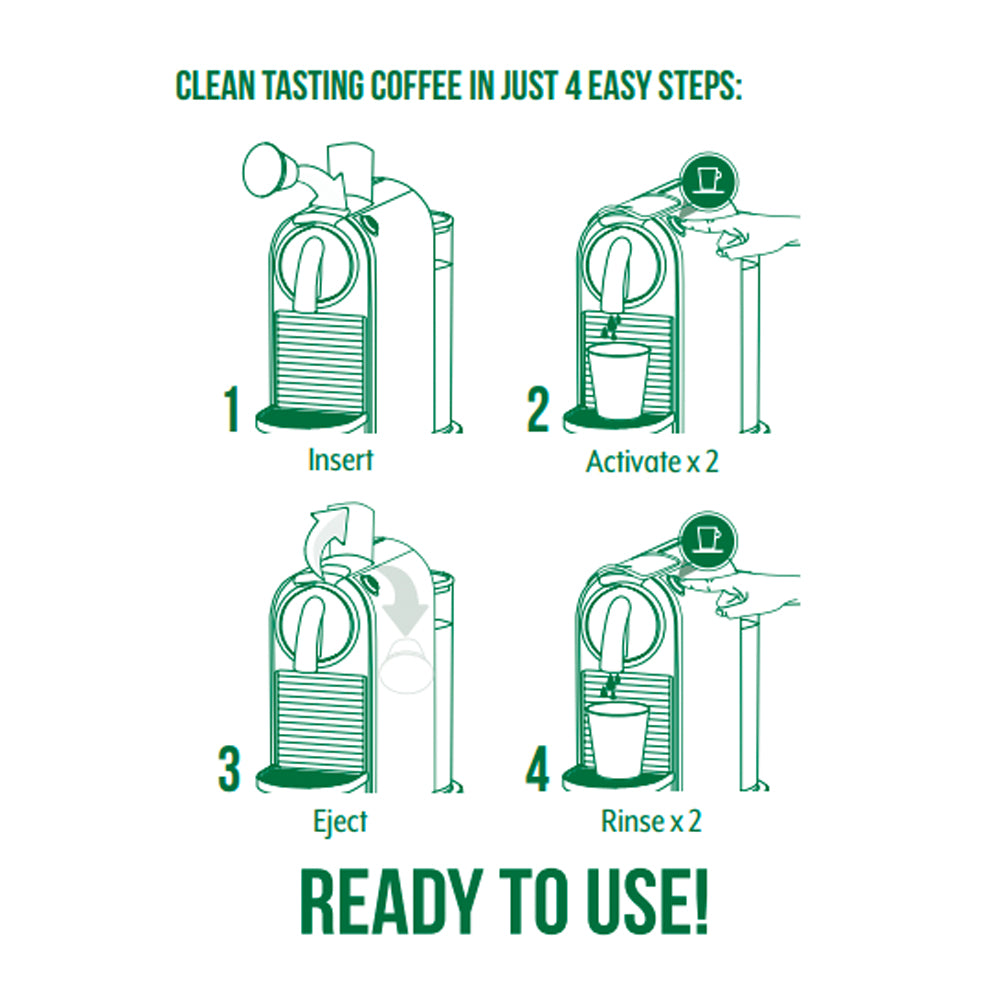 Cafetto Eco Capsule Clean [6 Capsules]