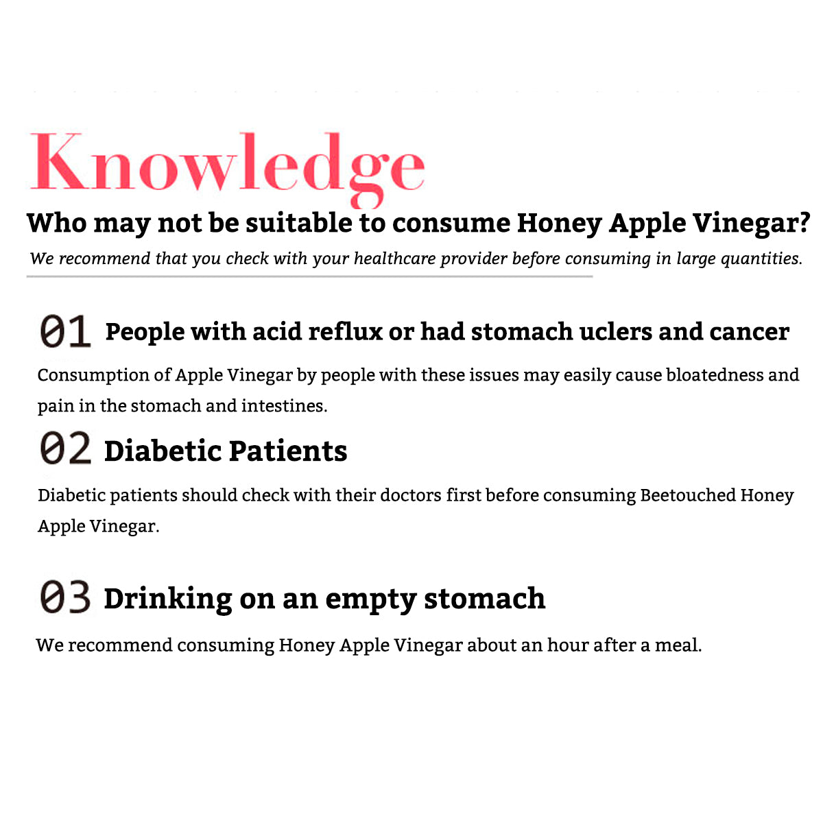 Honey Apple Cider Vinegar by Beetouched [500ml]