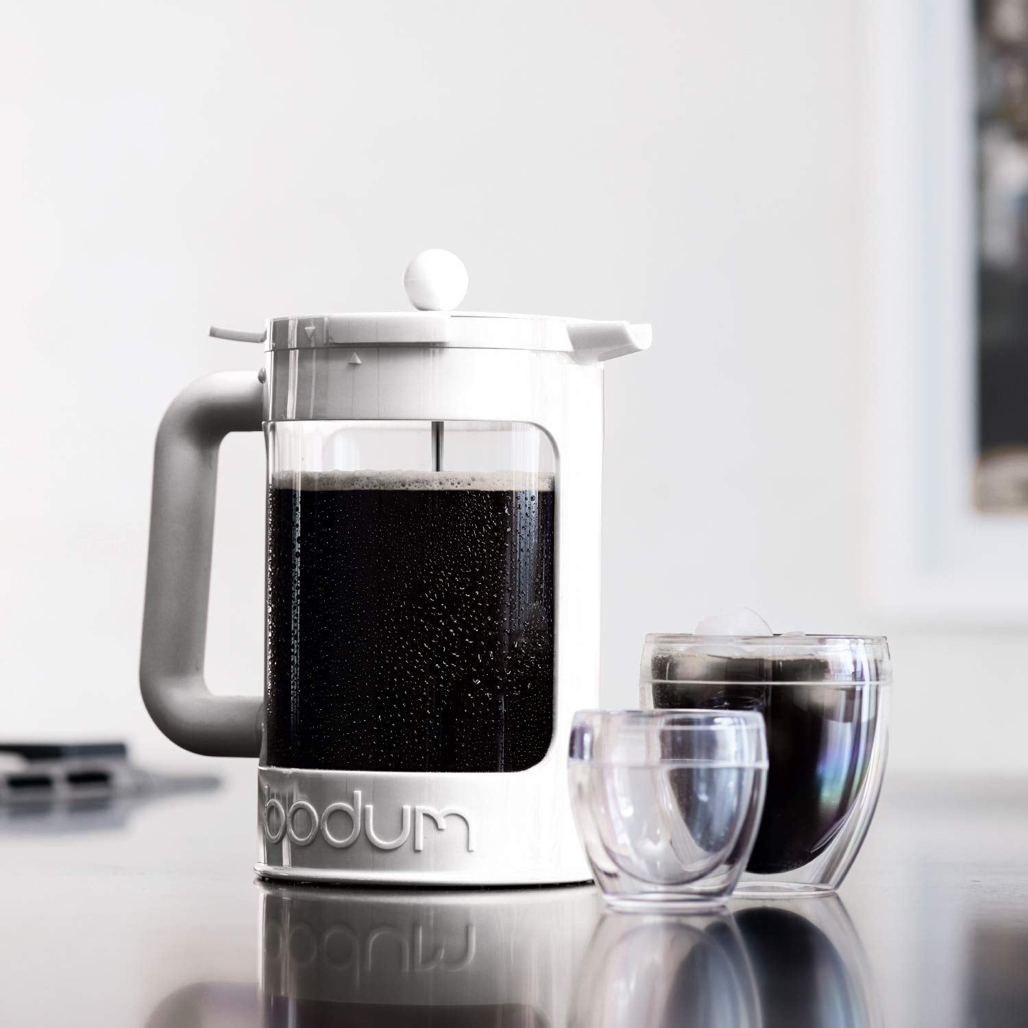 Bodum BEAN Cold Brew Coffee Maker, 51 Oz/1.5L, White/Black