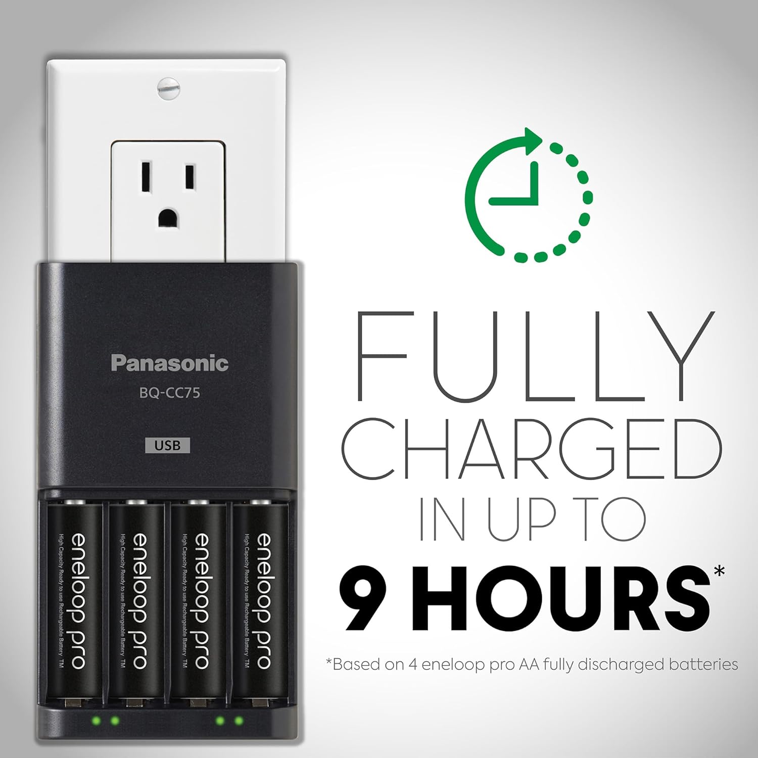Panasonic Individual Battery Charger 4AA Eneloop Pro Pack K-KJ87KHA4BA