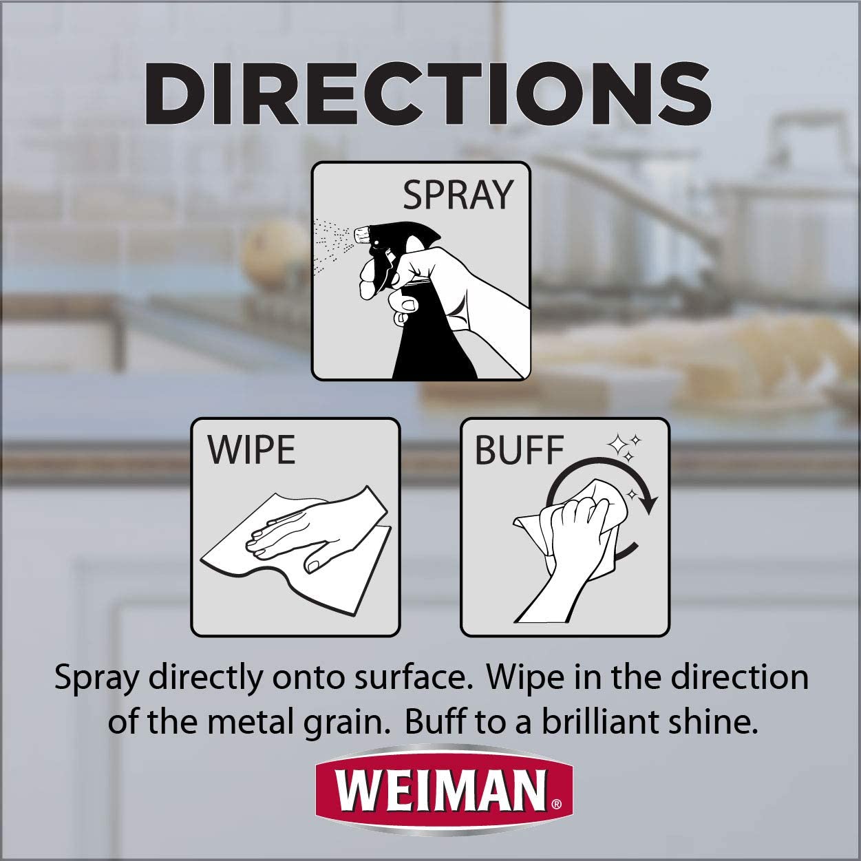 Weiman Stainless Steel Cleaner & Polish [355ml]