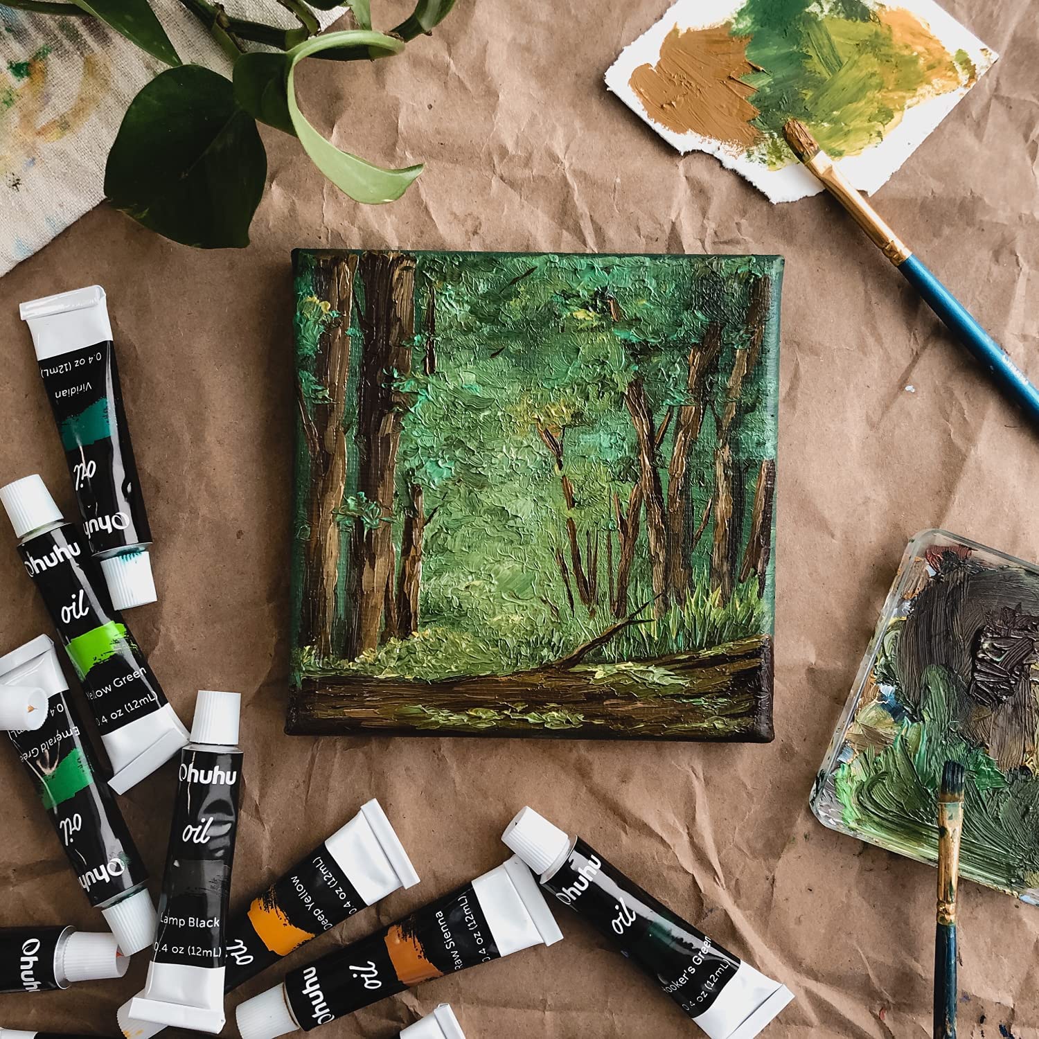 Ohuhu Oil Paint Set, 24/36 Colors, 12 ml Tubes