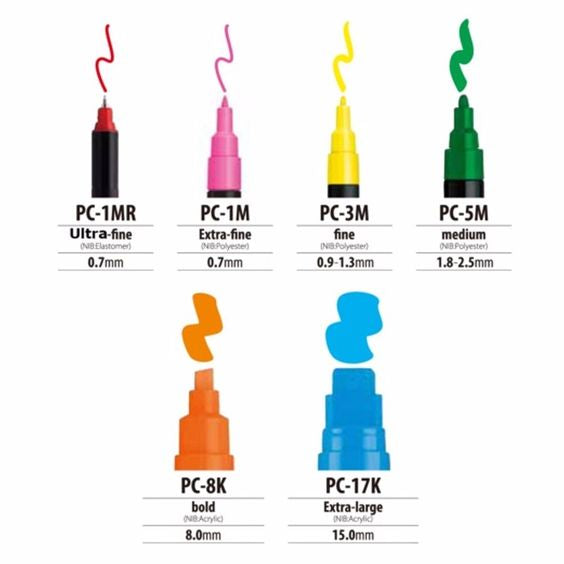 Uni Posca PC8K8C [Bold Tip 8mm]