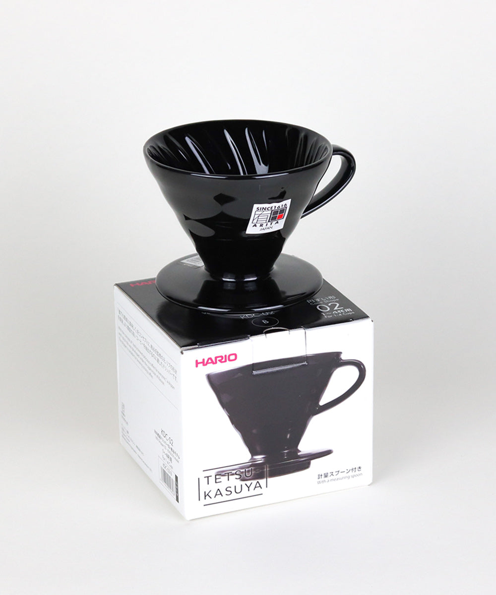 Hario V60 Black Ceramic Dripper 02 [Tetsu Kasuya Model]