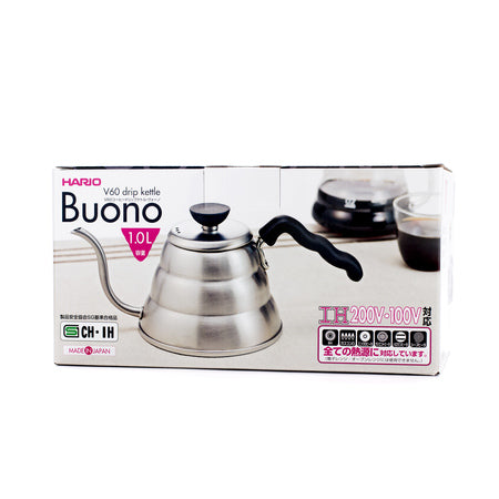 Hario 1000/1200ml Gooseneck V60 Coffee Drip Kettle "Buono"
