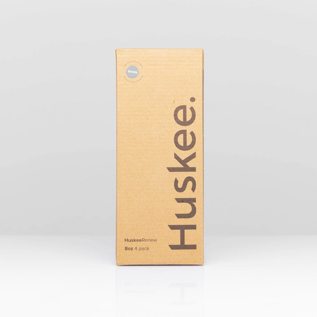 Huskee Renew 8oz Pack of 4 Coffee Cups [Smoke]