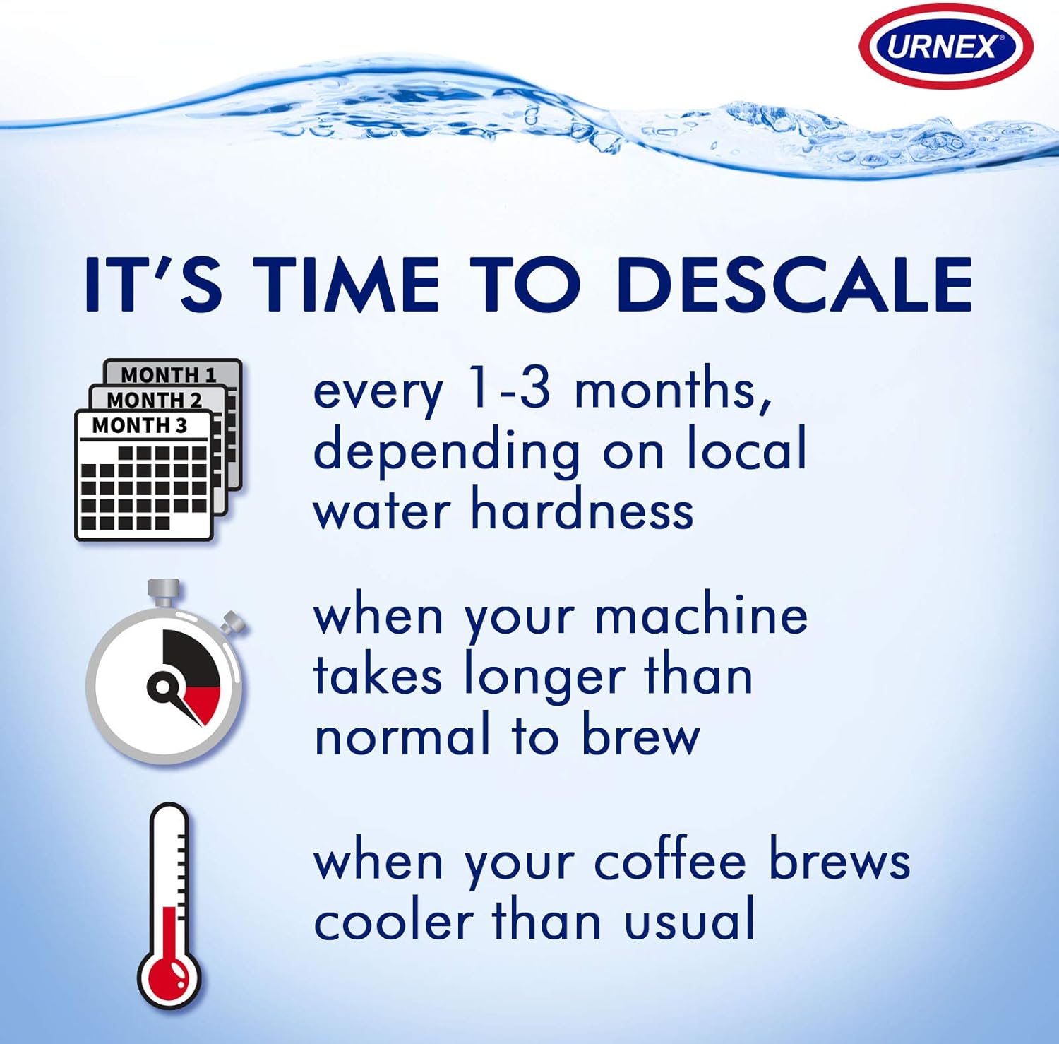 Urnex Dezcal Coffee Machine Descaler [900g]