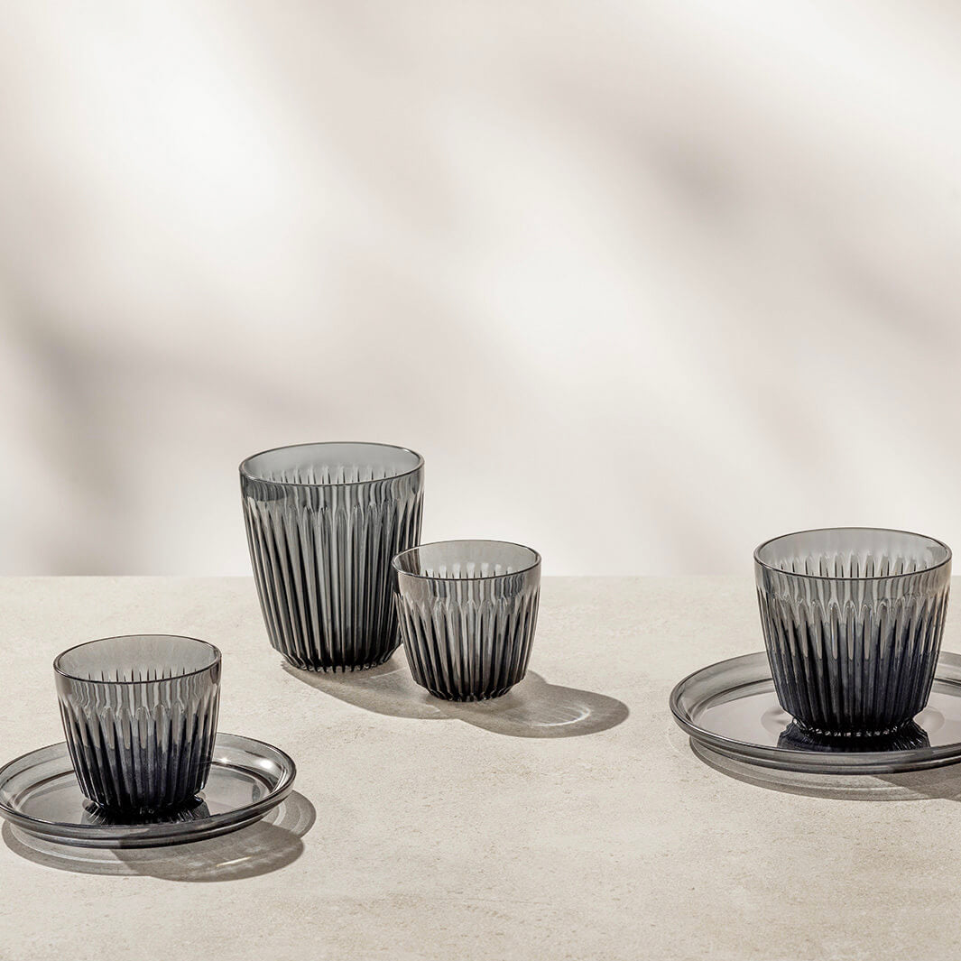 Huskee Renew Pack of 4 Universal Saucer [Smoke]