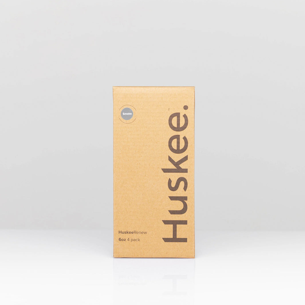 Huskee Renew 6oz Pack of 4 Coffee Cups [Smoke]