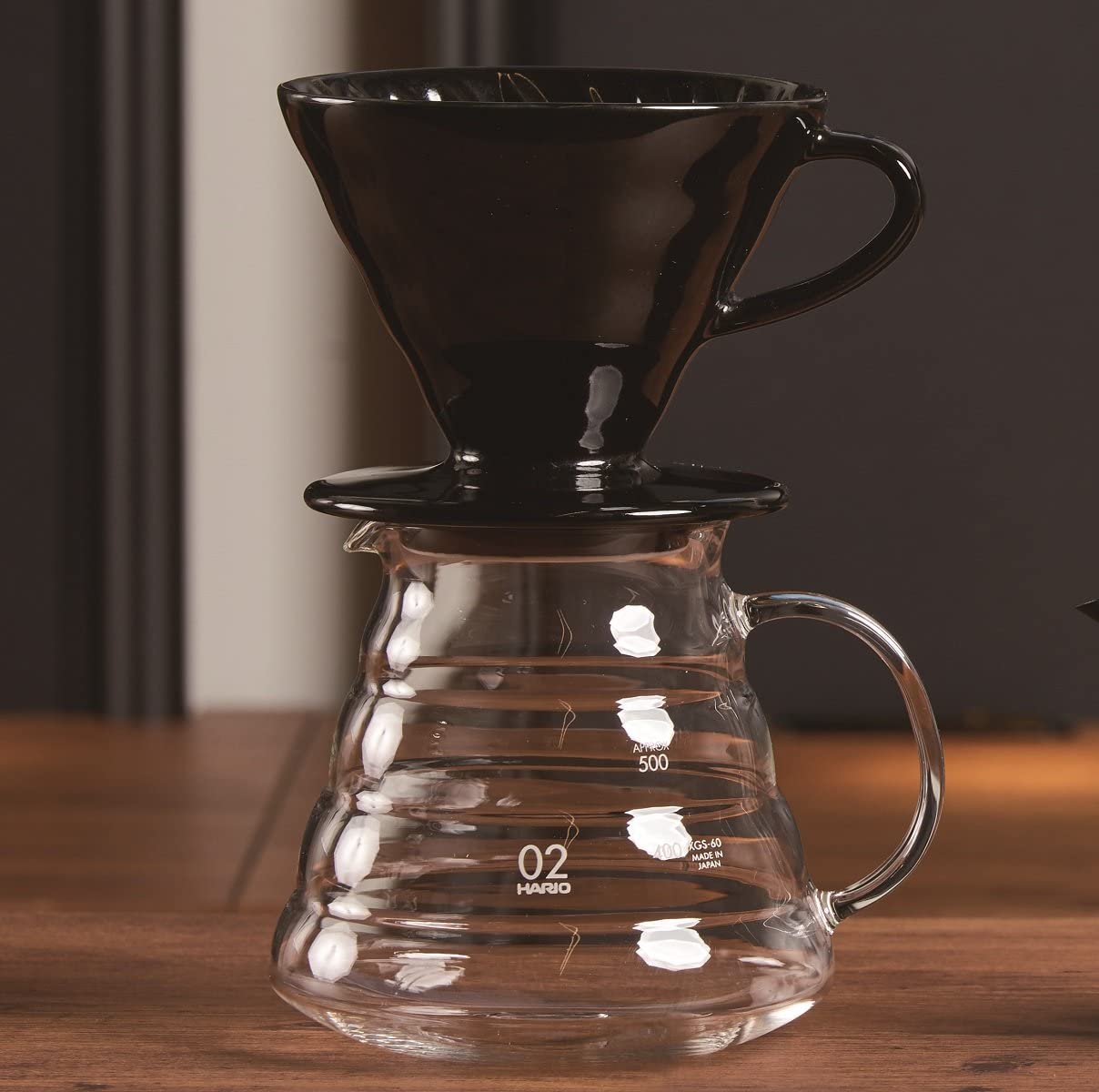 Hario V60 Black Ceramic Dripper 02 [Tetsu Kasuya Model]