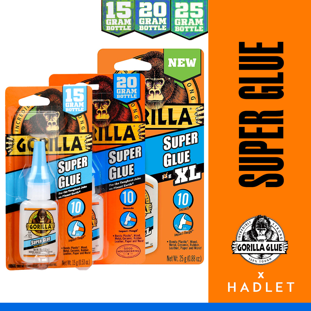 Gorilla Clear Super Glue [15/20/25g]