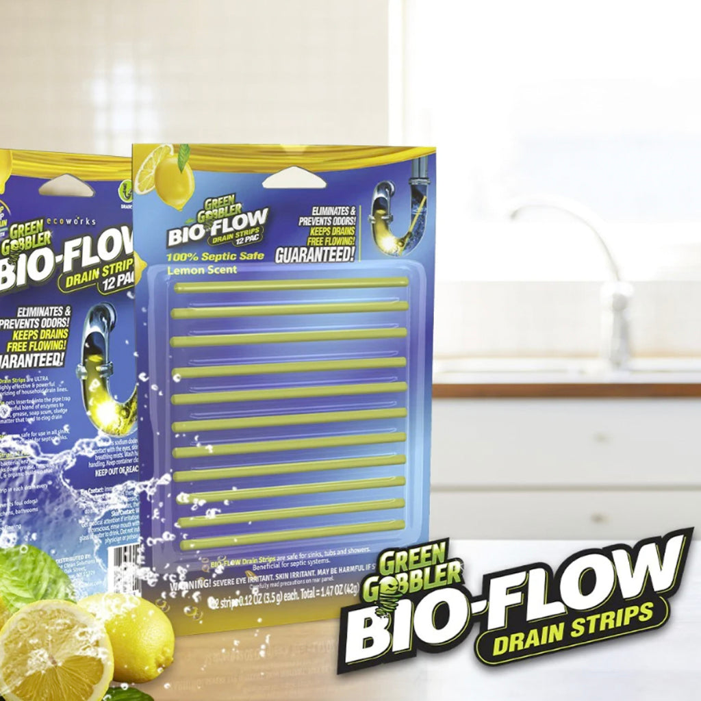 Green Gobbler Bio-Flow Drain Strips [12 Pieces]