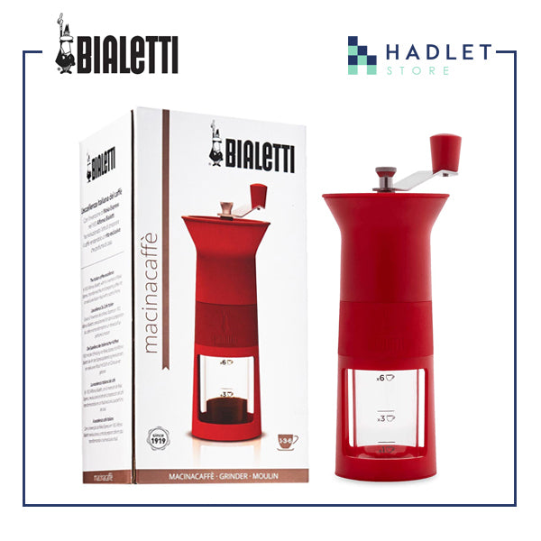 Bialetti Coffee Hand Grinder Macinacaffe [Black/Red]