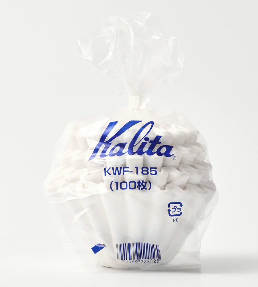Kalita Wave Paper Filter, White, 100 Pack [Size 155/185]