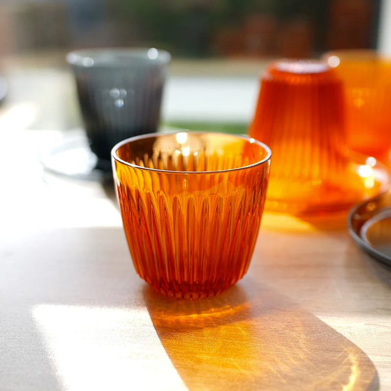 Huskee Renew Pack of 4 Coffee Cups 6/8/12oz [Smoke/Amber]