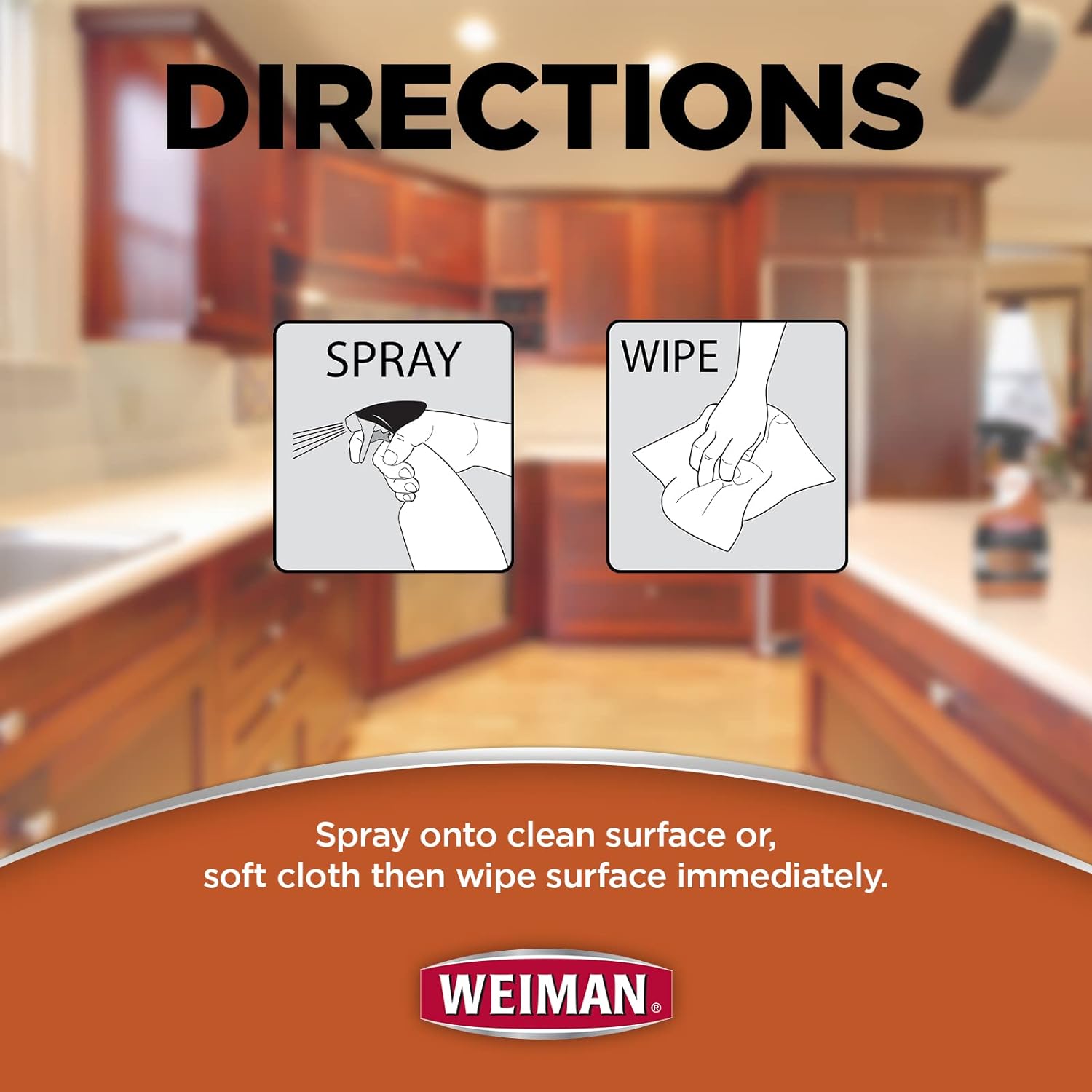 Weiman Cabinet & Wood Shine Cleaner 473ml