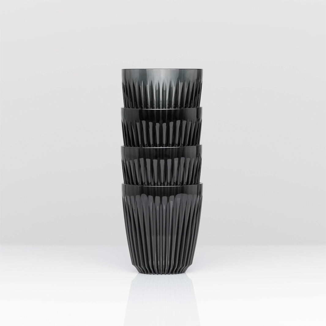 Huskee Renew 8oz Pack of 4 Coffee Cups [Smoke]