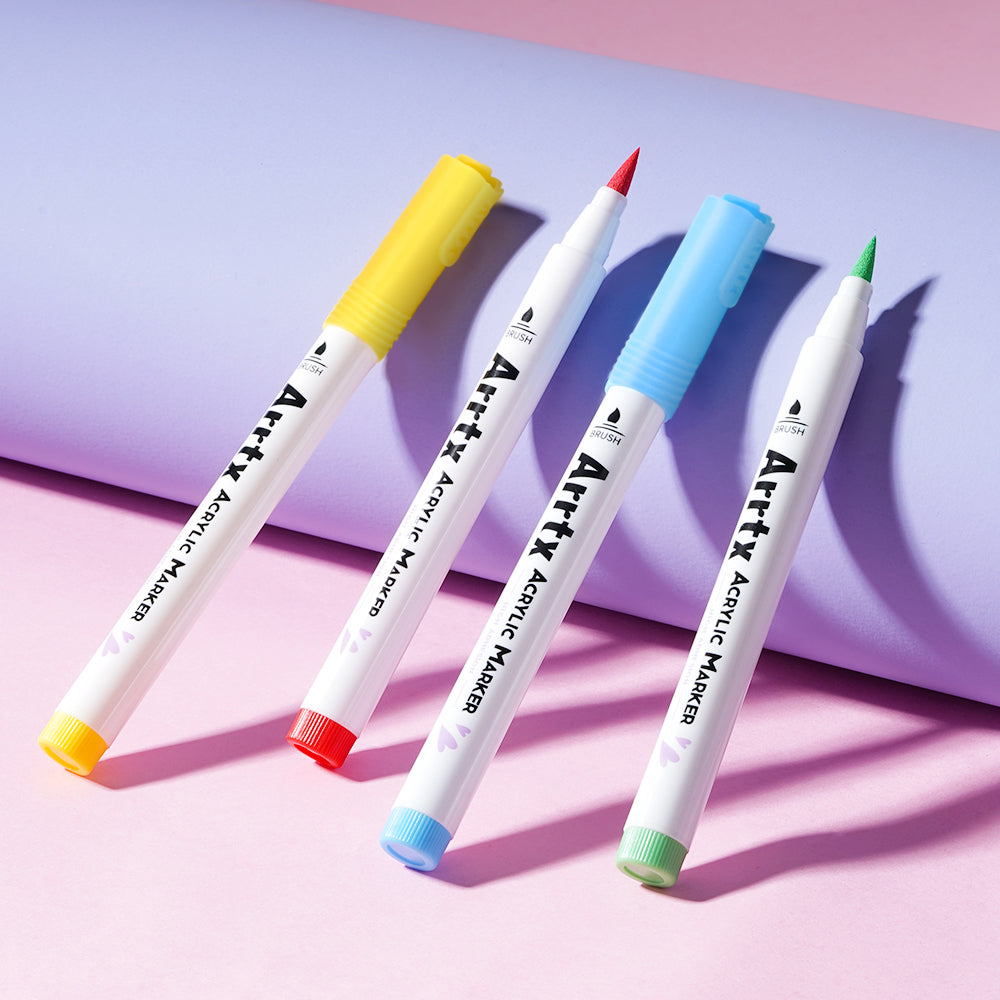 Arrtx 30 Colors Acrylic Brush Paint Pens