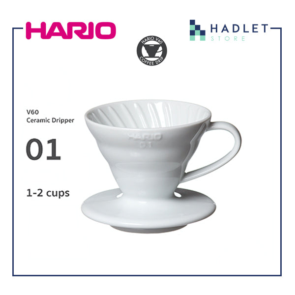 Hario V60 Ceramic Coffee Dripper Red/White/Black Size 01|02