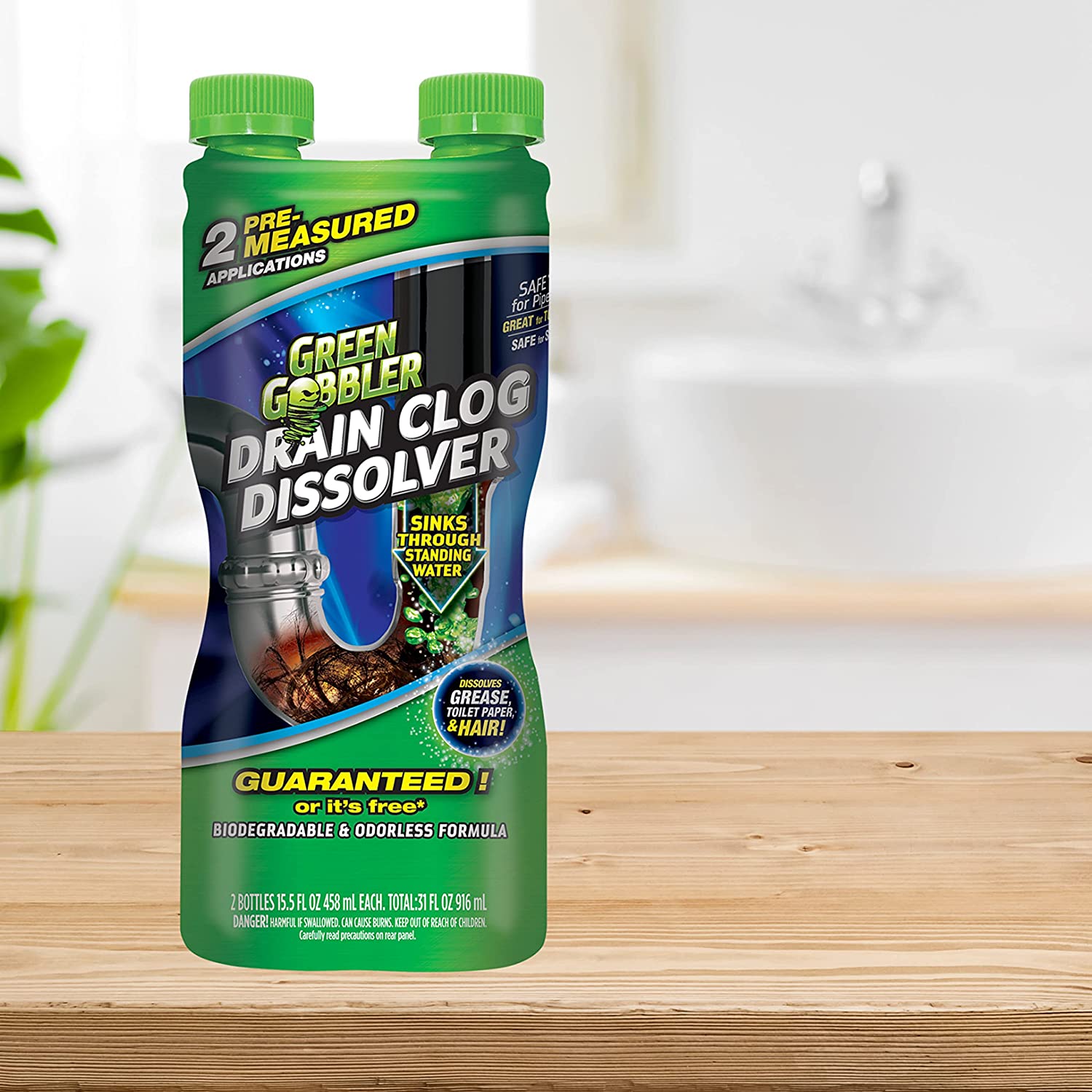 Green Gobbler Drain Clog Dissolver 916ml