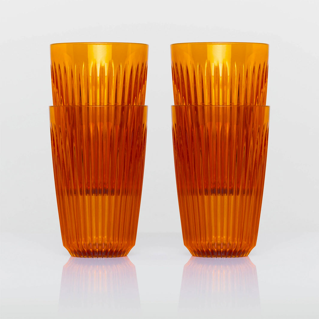 Huskee Renew 12oz Pack of 4 Coffee Cups [Amber]