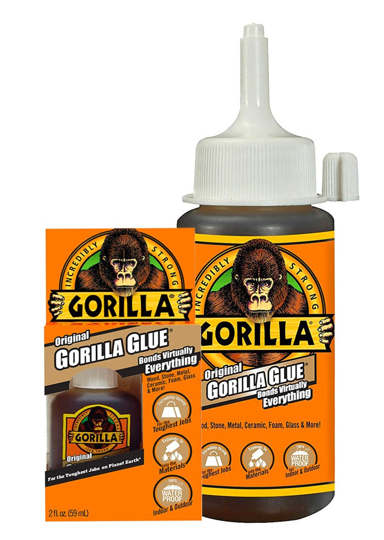 Lem Gorilla Original, Poliuretan Tahan Air [2/4/8 Oz]