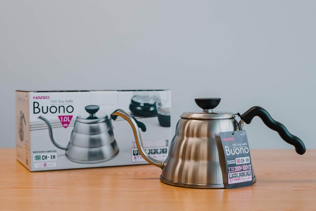Hario 1000/1200ml Gooseneck V60 Coffee Drip Kettle "Buono"