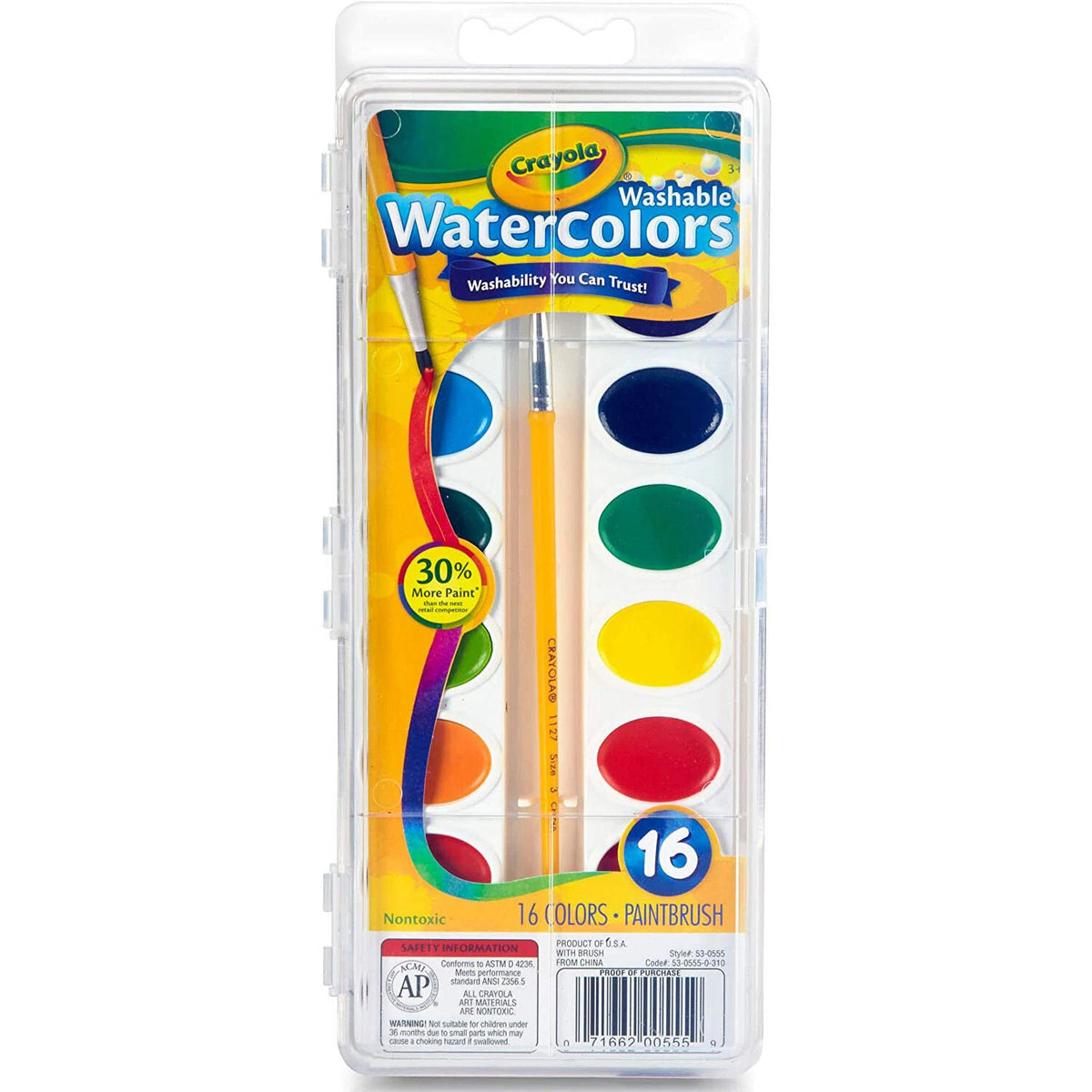 Crayola Washable Watercolor Set [8/16]