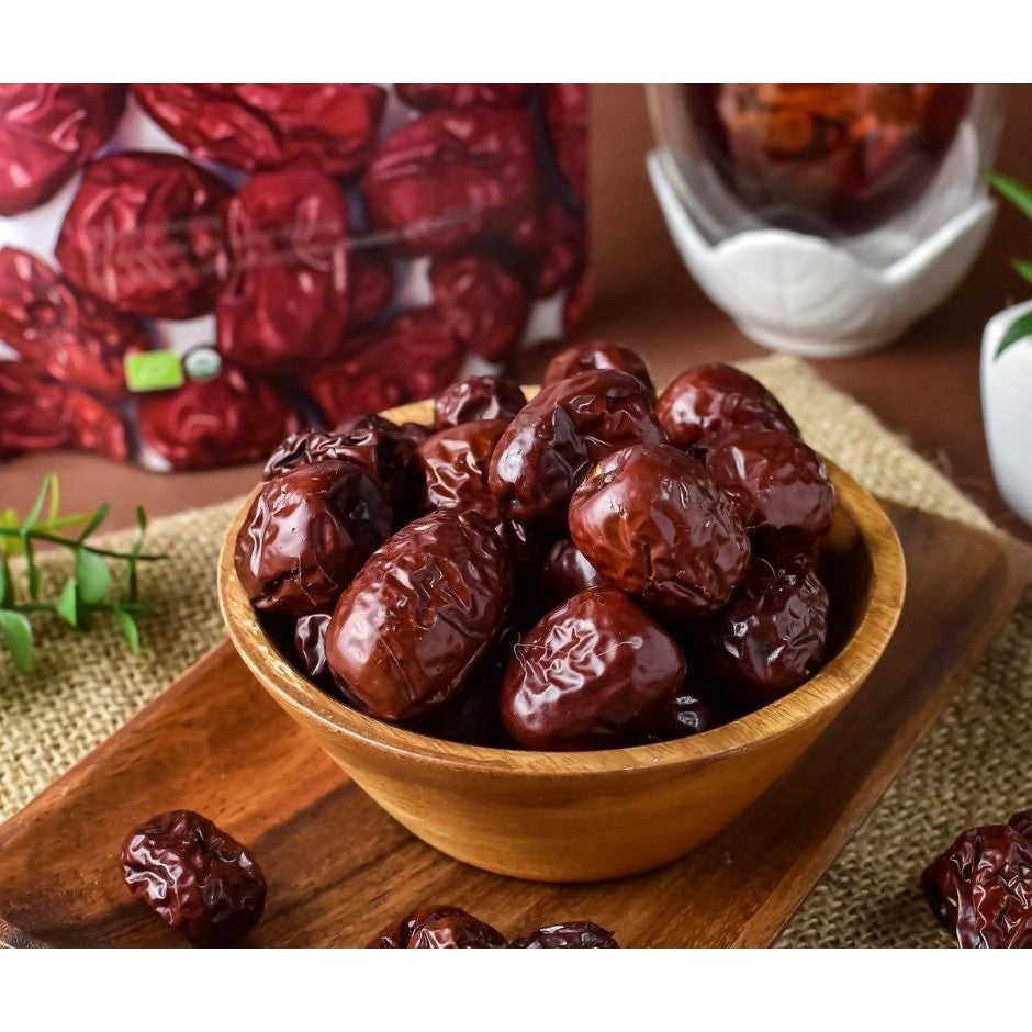 100% Organic Premium Red Dates by NHE [200g]