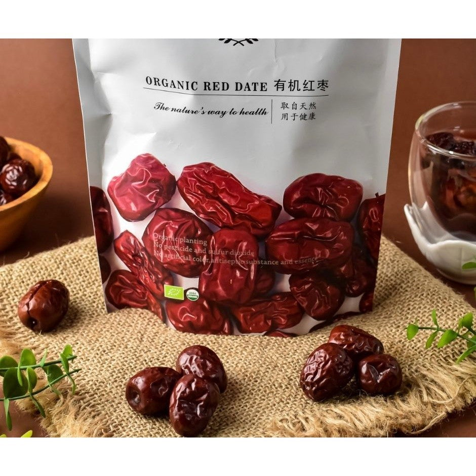 100% Organic Premium Red Dates by NHE [200g]