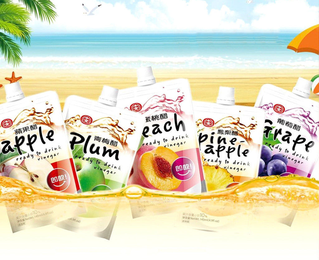 Ready-To-Drink Fruit Vinegar Drink by Shih Chuan 140ml (6pcs/Box)