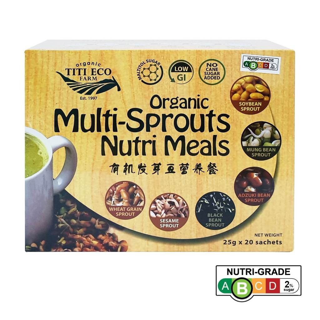 Titi Eco Farms Organic Multi-Sprouts Nutri Meals [25g x 20 sachets]