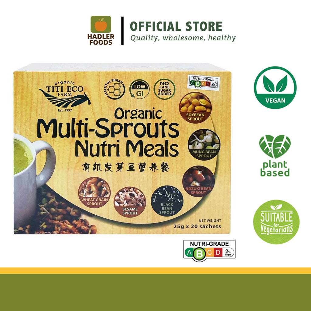 Titi Eco Farms Organic Multi-Sprouts Nutri Meals [25g x 20 sachets]