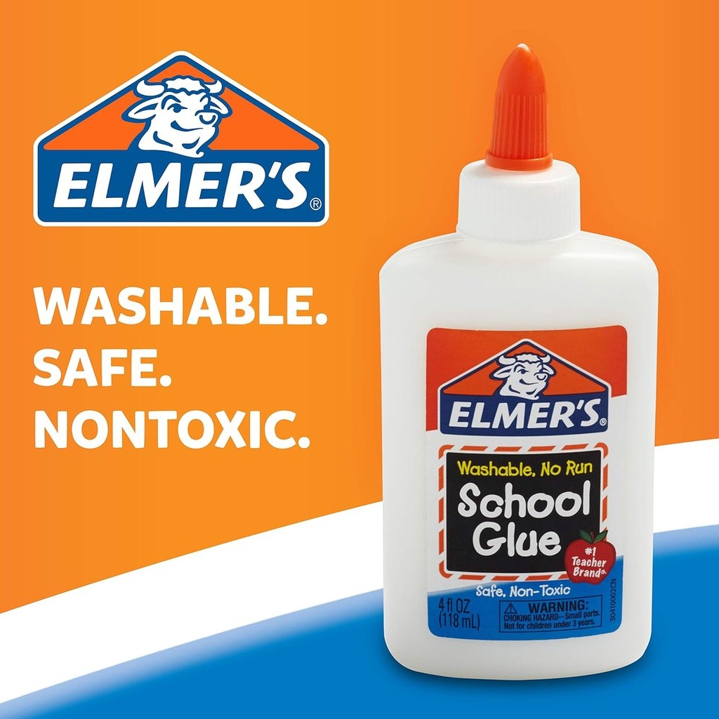 Elmer's School Glue, Washable [4oz/118ml] (Pack of 3)