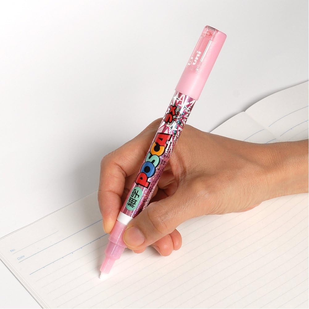 Uni Posca PC3ML7C Extra Fine with Glitter, 7 Colors