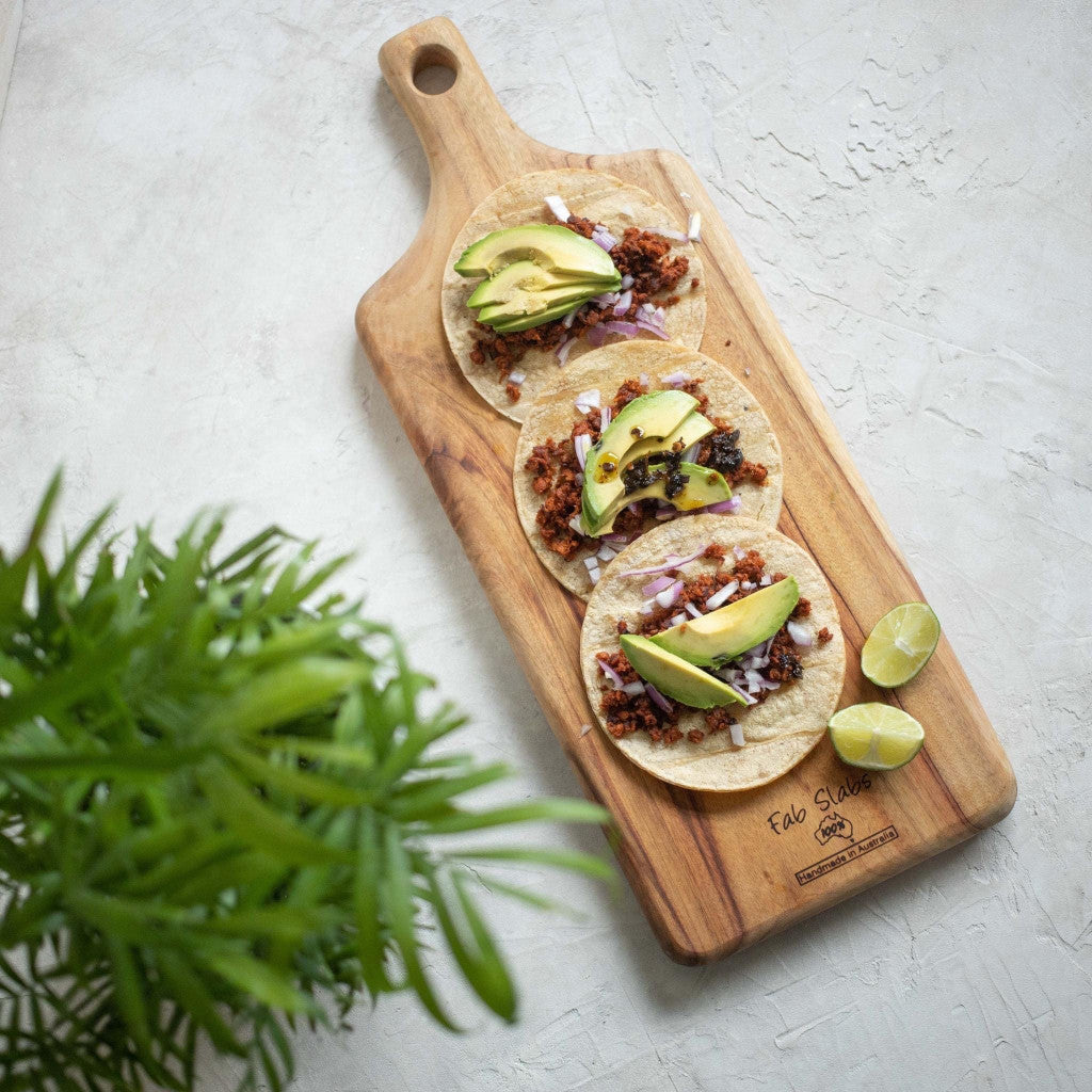 Camphor Laurel Paddle Chopping Board [Small] by Fab Slabs