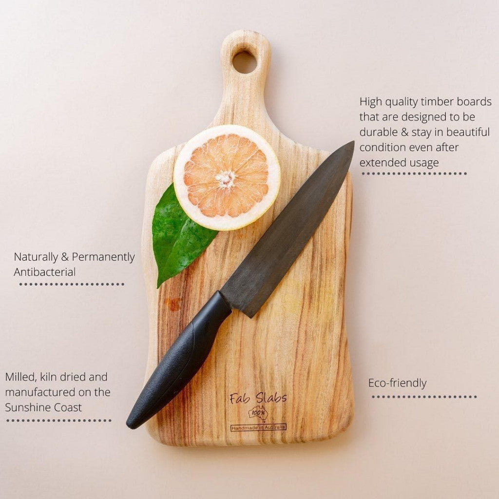 Camphor Laurel Paddle Chopping Board [Small] by Fab Slabs